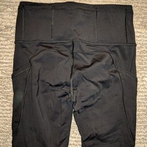 Black Lululemon Fast & Free 7/8 tight